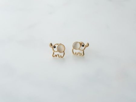 Gold Elephant Earrings Supply