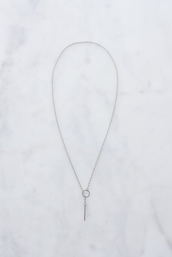 Silver Threader Necklace Online now