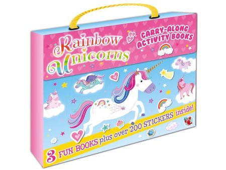 Activity Carry Case: Rainbow Unicorns (3 Books and 4 Sticker Sheets) Discount