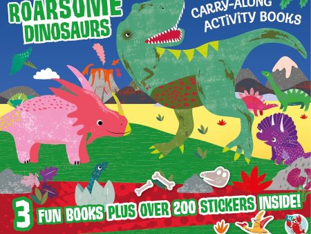 Activity Carry Case: Roarsome Dinosaurs (3 Books and 4 Sticker Sheets) Online Hot Sale