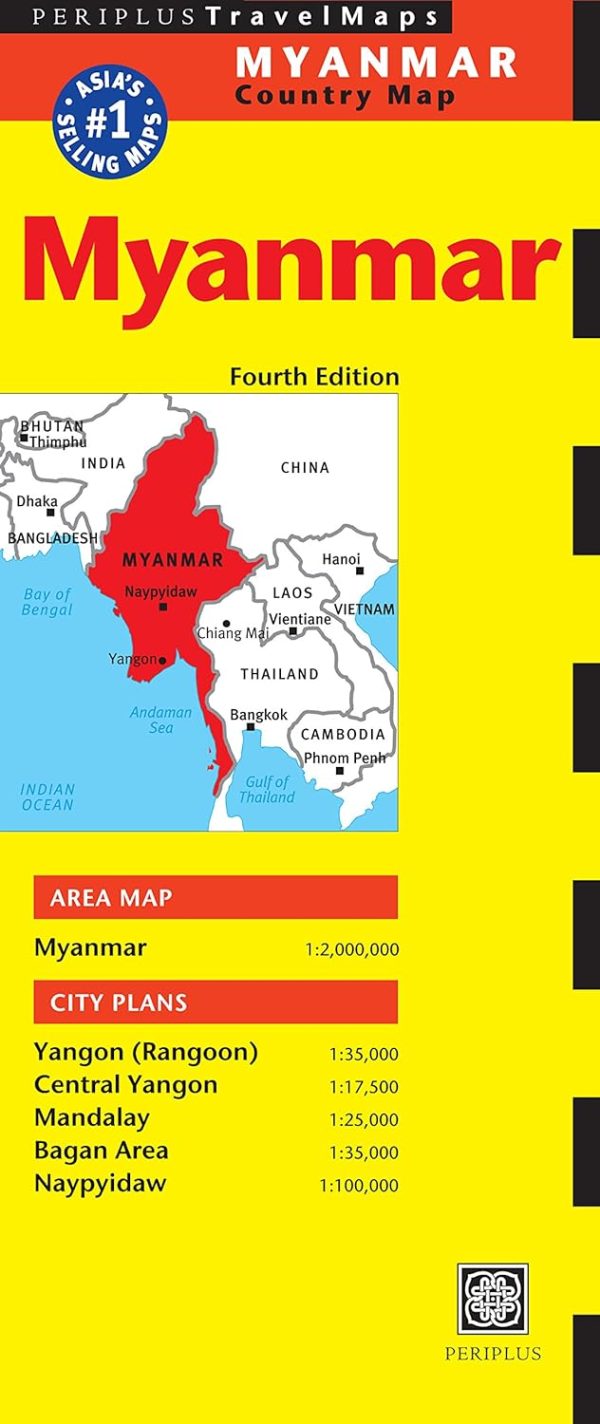 Pe Travel Map Myanmar 4 Online Sale